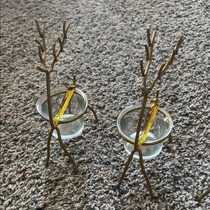 Deer Candle Holders Set Of 4